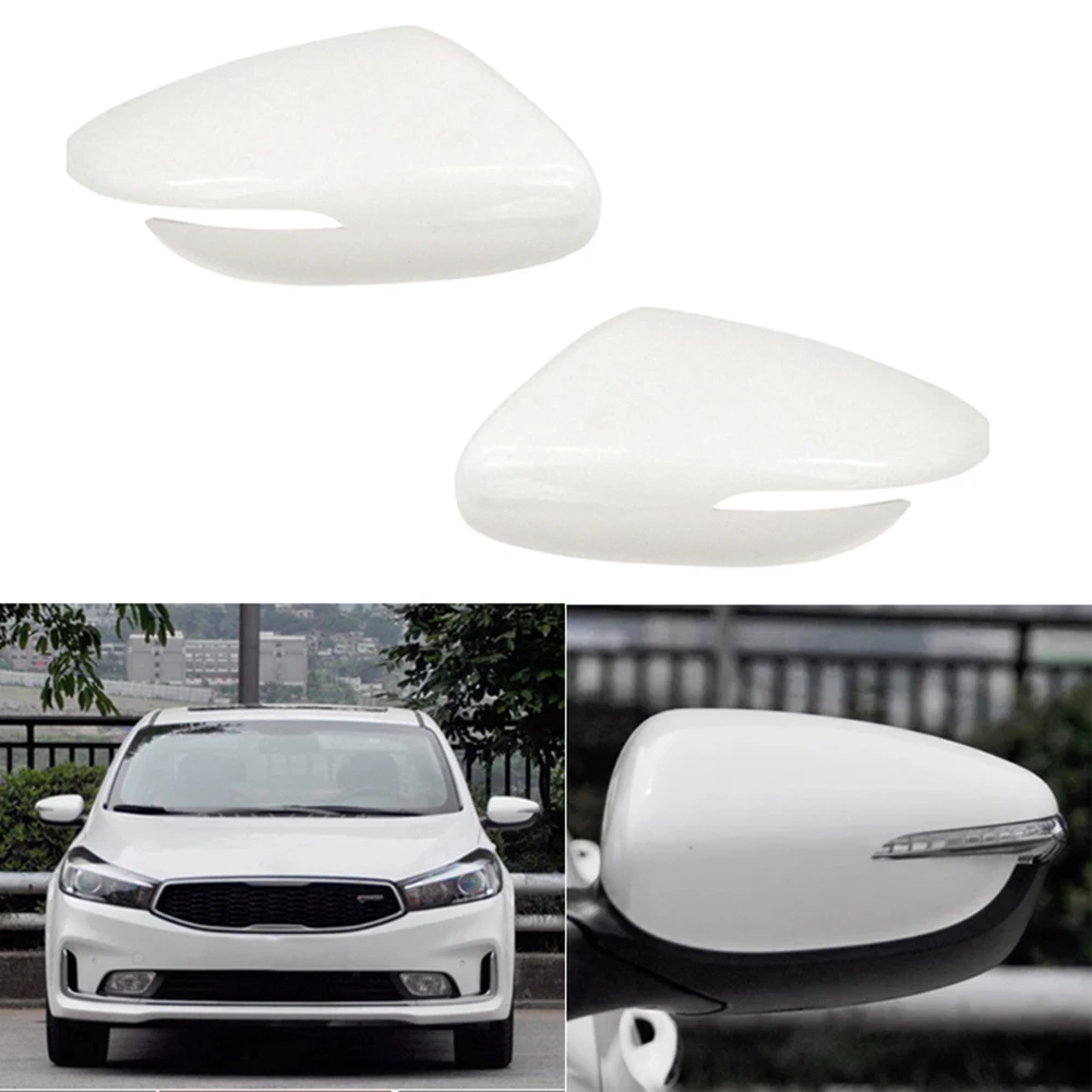 1 Pair Left & Right Side Door Mirror Cover Rearveiw Mirror Cap for K3 2012-2018