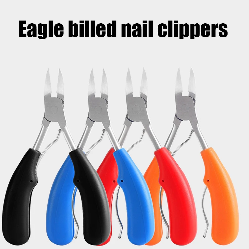 Toe Nail Clippers Remove Dead Skin Nail Correction Nippers Ingrown Toenail Cuticle Scissor Edge Cutter Thick Pedicure Care Tool