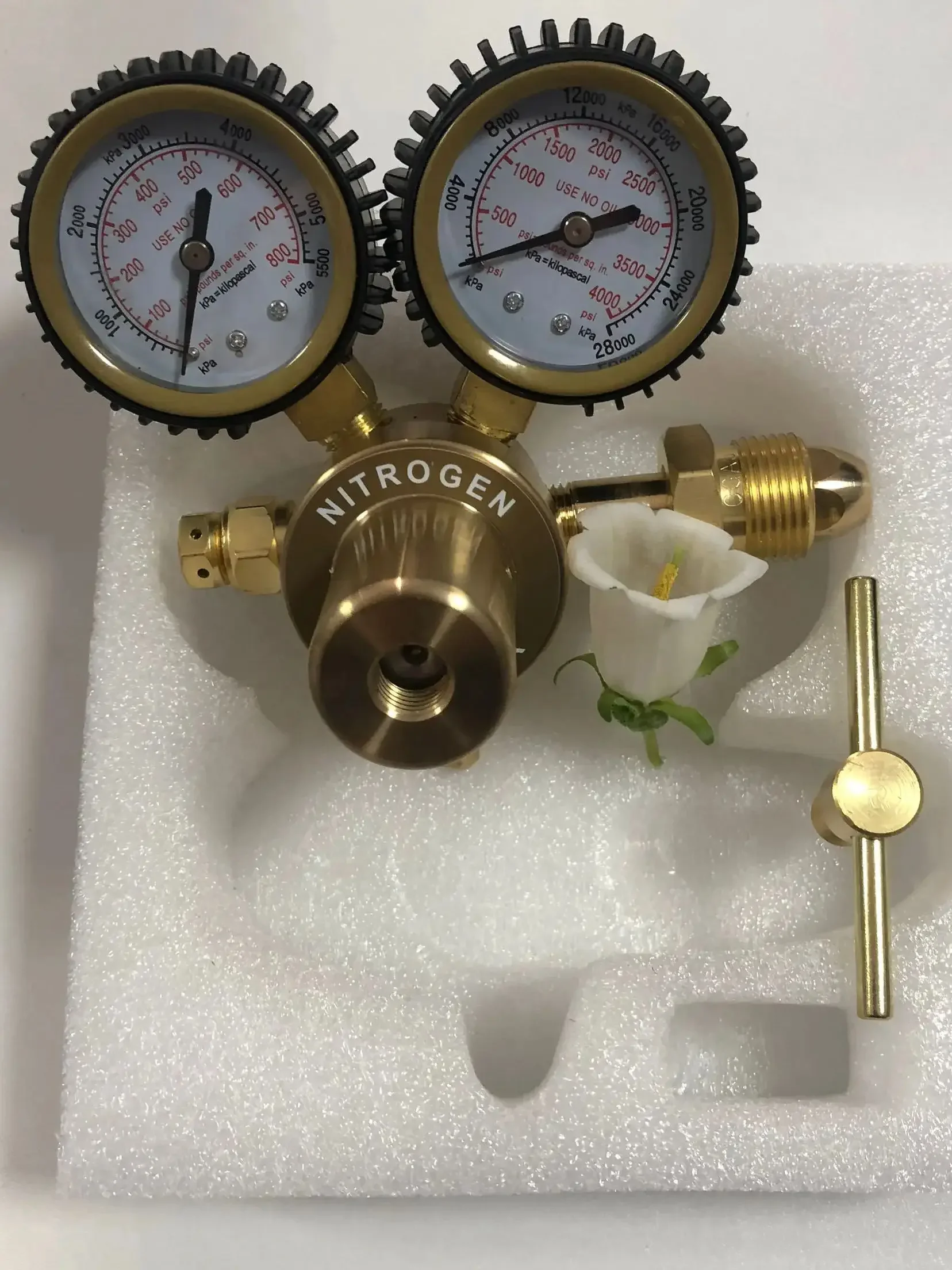 Pressão Nitrogênio Pressão Redutor Todo o Cobre Estilo Americano Válvula Redutora Hx-d0033 Alta