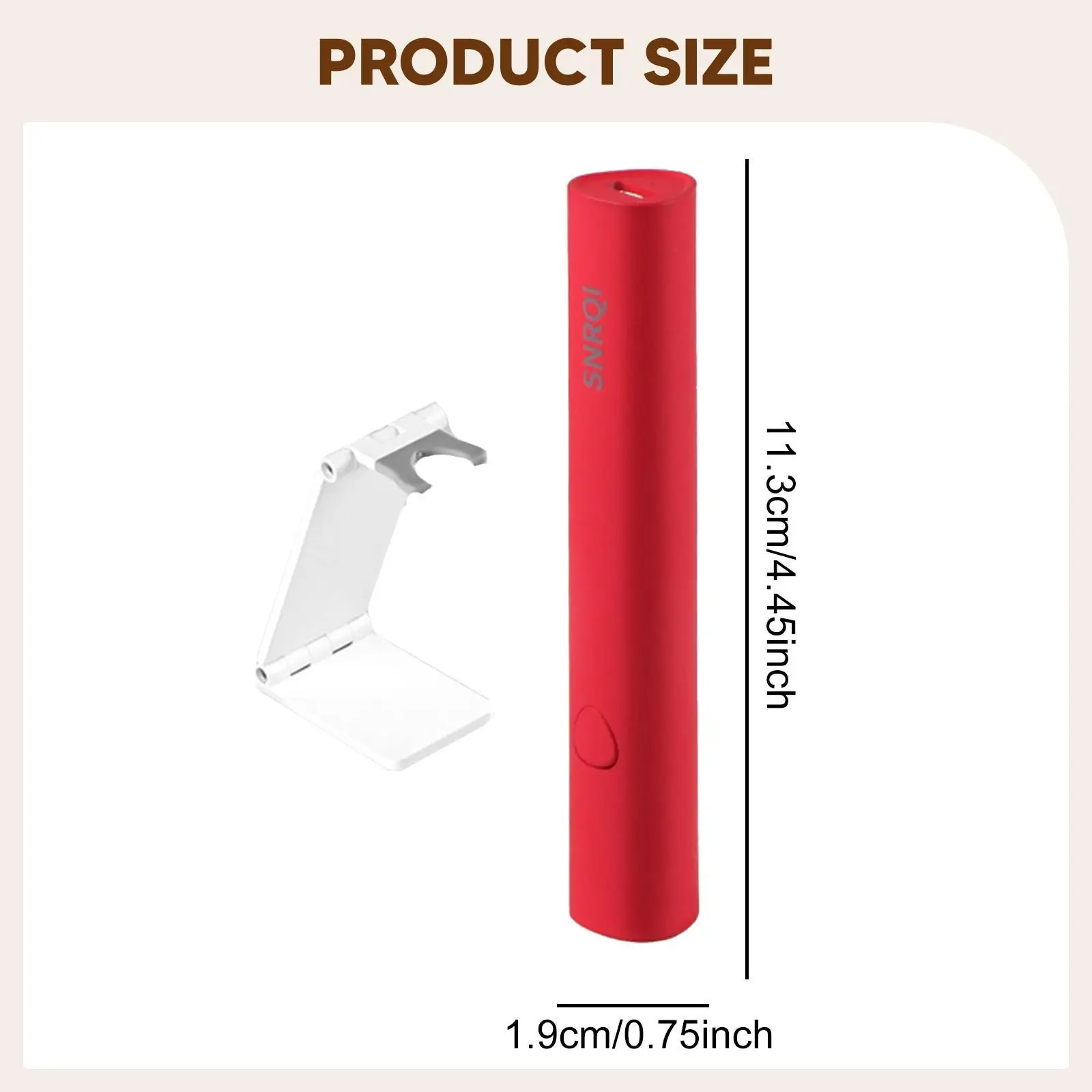 ضوء للأظافر الجل مع حامل معالجة سريعة قابلة للشحن اللاسلكي مسمار الفن LED مسمار مصباح مجفف أظافر صغير للمنزل DIY مانيكير #6