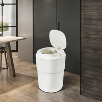Plastic Sensor Bin Bathroom Motion Automatic Garbage Bins 12 Liter Restroom Smart Trash Can