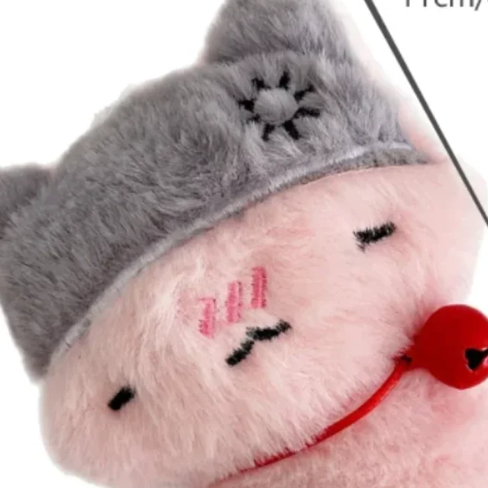 الكرتون لطيف جرس الأرنب هريرة الحيوانات صار أفخم دمية دمية محشوة المفاتيح قلادة جرلي كيرينغ حقيبة حلي معلقة الهدايا #1