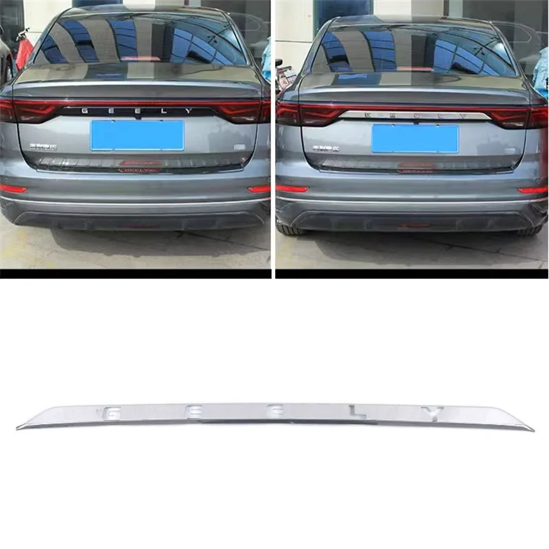 For GEELY EMGRAND 2022-2023 Exterior Accessories Rear Trunk Tailgate Door Strip Streamer Lid Cover Trim