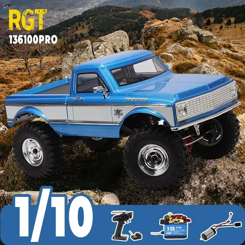 RGT 136100PRO Hunter 1/10 Remote Control Car Simulation Climbing Model Car 4WD Drive Remote Control Off-road Vehicle Boy Gift