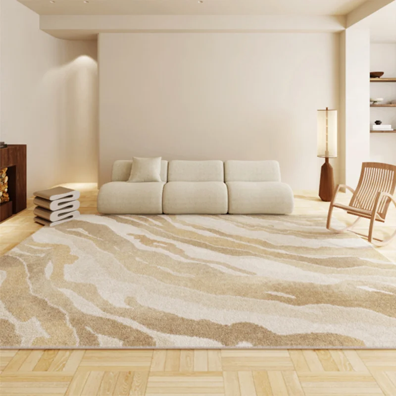 

Large Area Carpets for Living Room Cream Style Bedroom Decor Plush Carpet Thick Anti-slip Lounge Floor Mat Fluffy Soft Study Rug