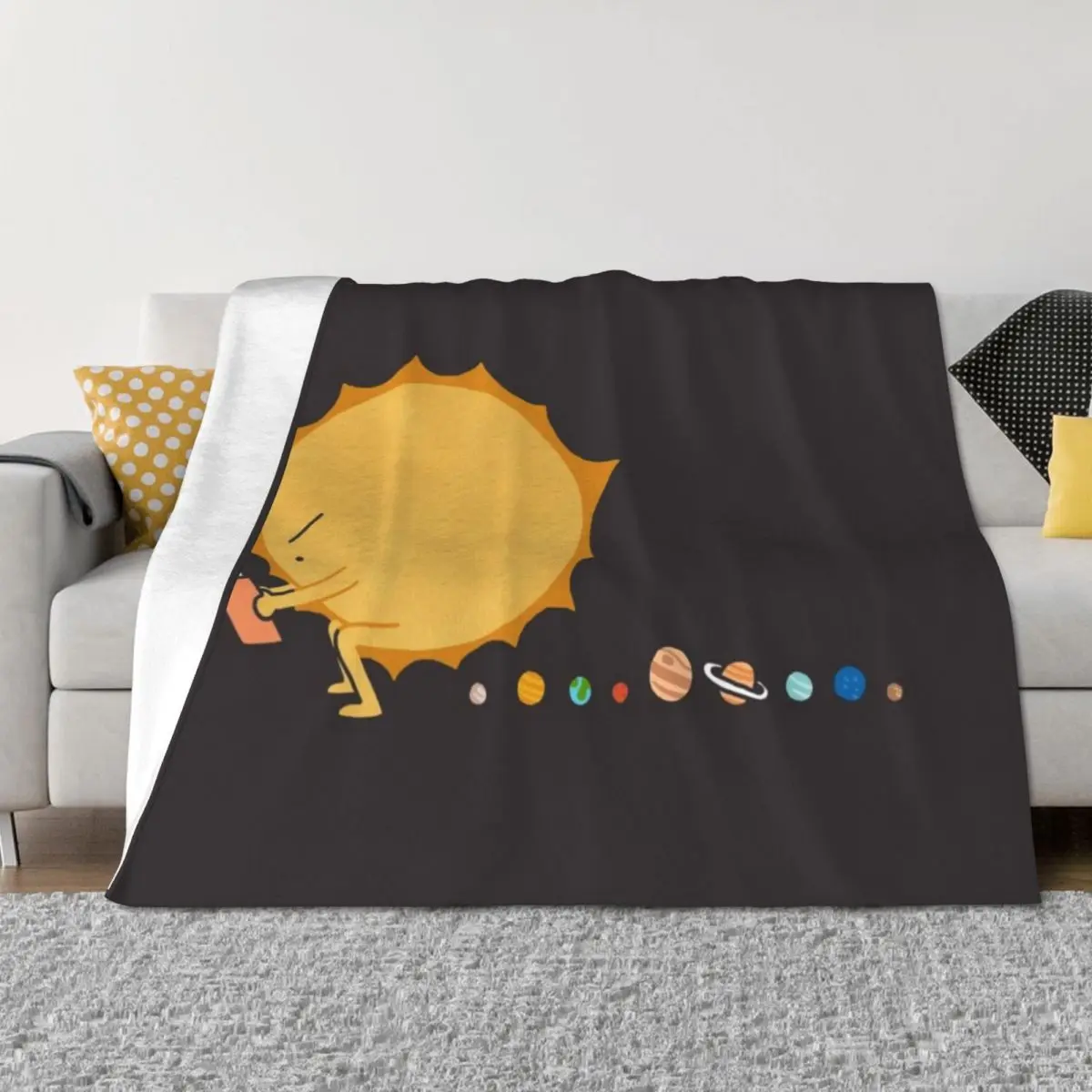 

Poo Poo Sun Throw Blanket Thin Hair Decorative Beds Blankets