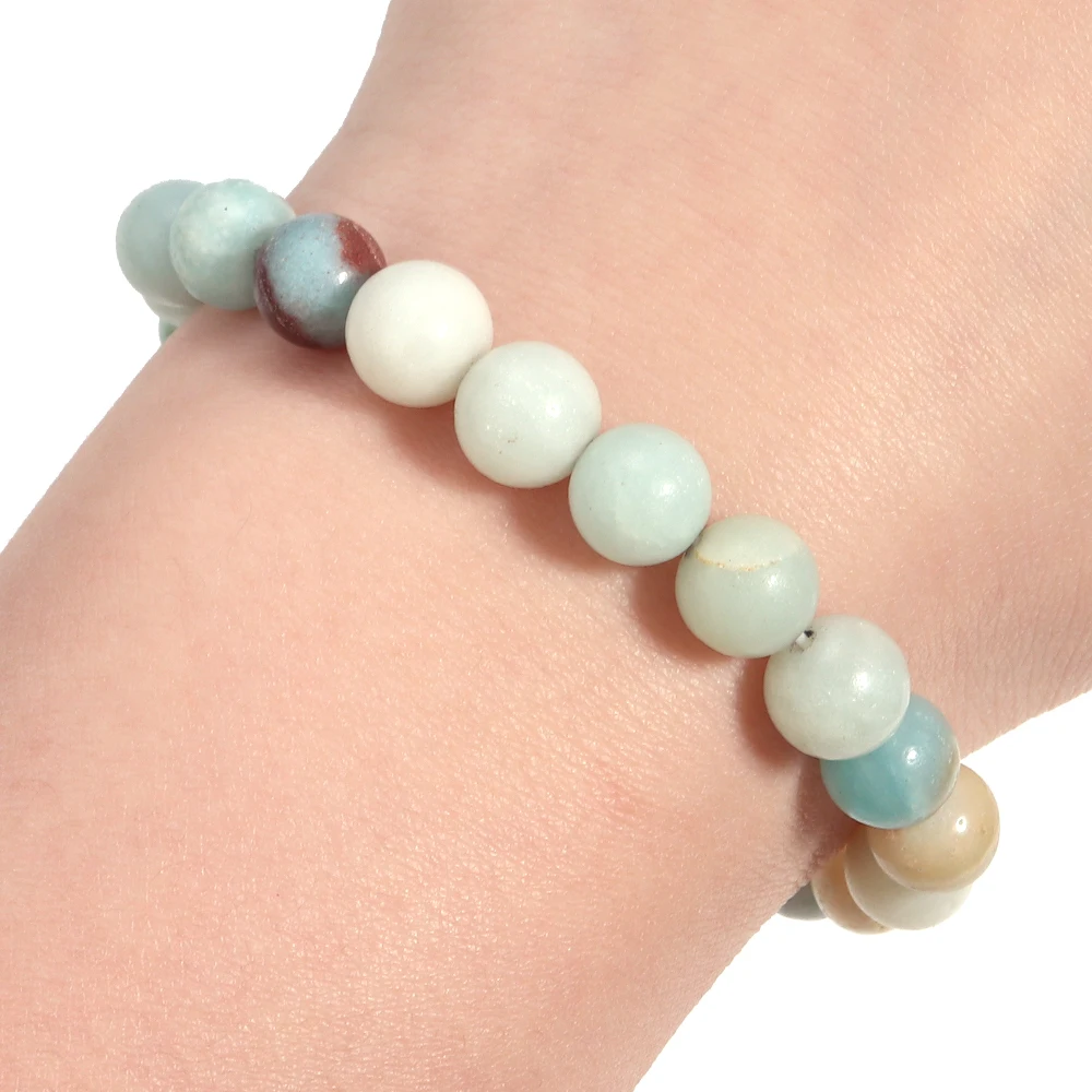 50-100 قطعة 4 6 8 مللي متر الحجر الطبيعي لون عشوائي الخرز المستديرة مع ثقوب فضفاض العقيق خرز كريستالي لصنع المجوهرات DIY بها بنفسك اكسسوارات #3