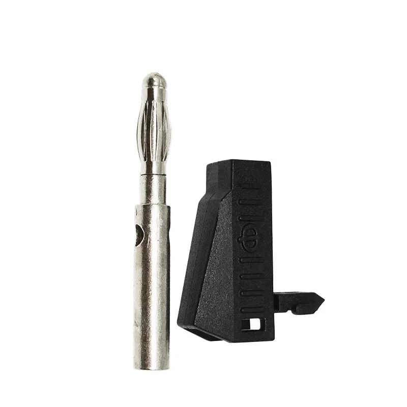 40Pcs Electrical Connector Stackable Banana Plug 4MM Copper Nickel Plated Soldering  DIY Tools