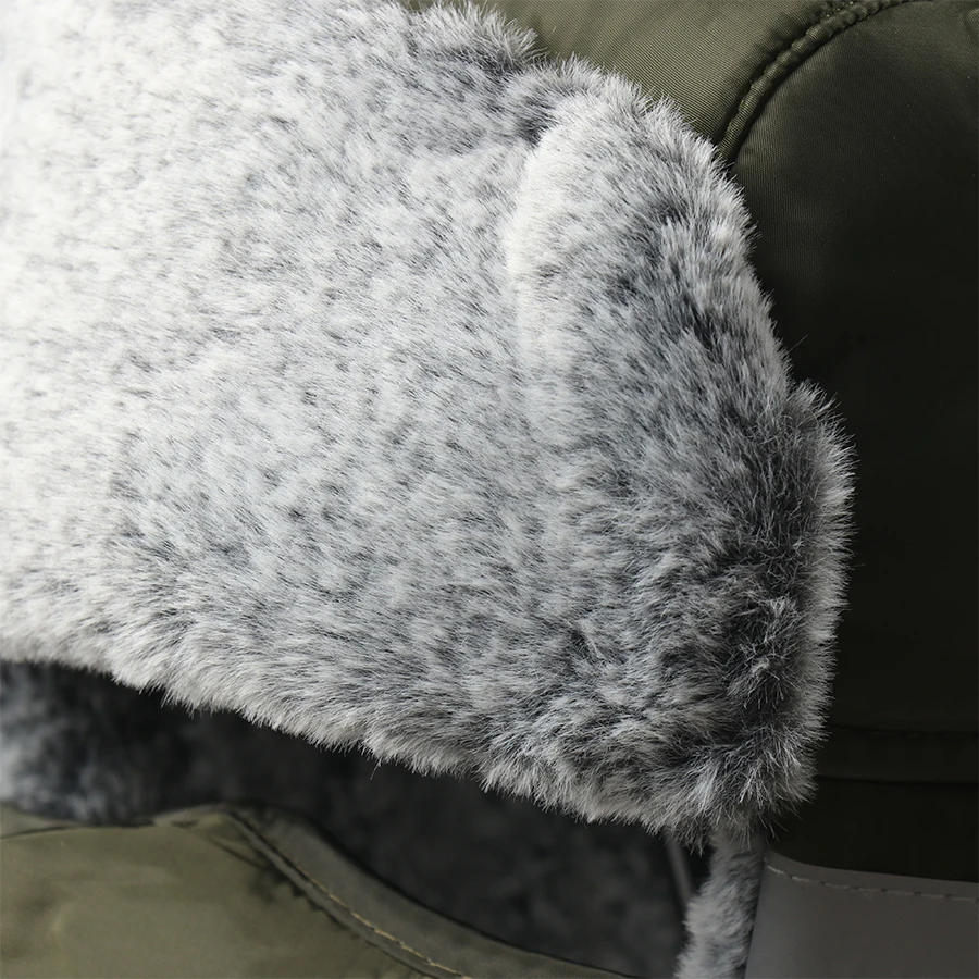 CAMOLAND Gorro de bombardero térmico de piel sintética para invierno, estilo militar del ejército soviético unisex con orejeras para el cuello y la cara, gorros de nieve para clima frío