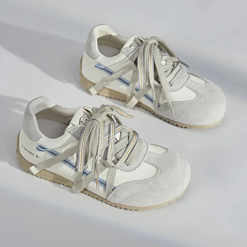 

Womens Chunky Sneakers Luxury Genuine Leather Casual Shoes for Woman Exquisite Moral Training Shoes Designer Shoes Zapatos Mujer