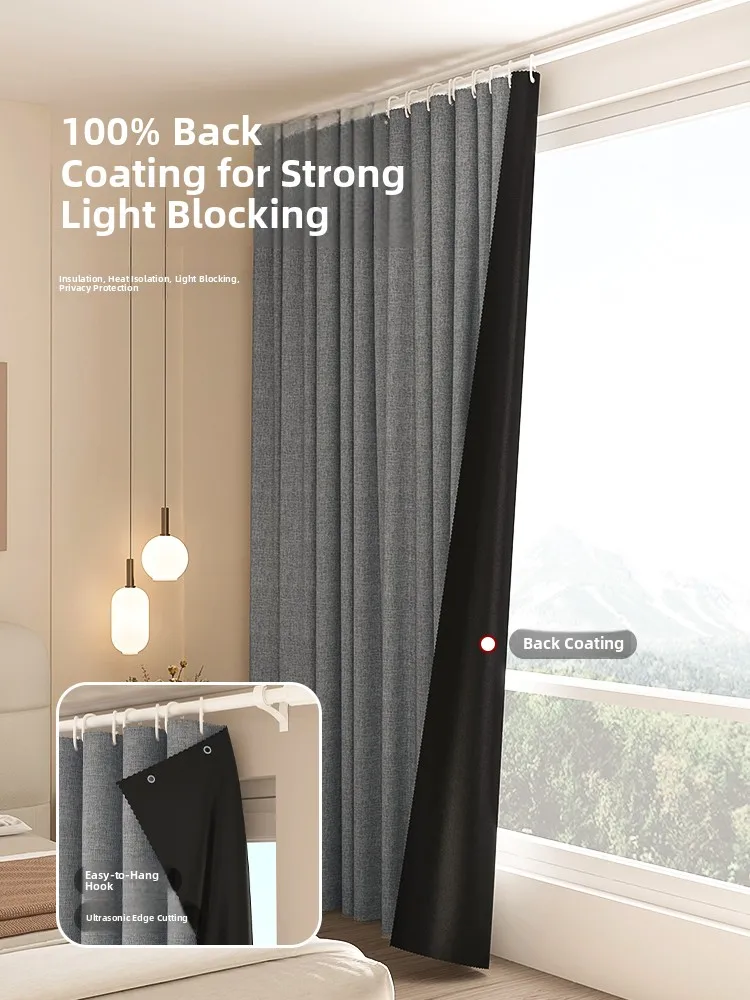 

Новинка 2024, современная китайская занавеска Sle Full ade, простая теплоизоляция, сверление не требуется для балкона, спальни