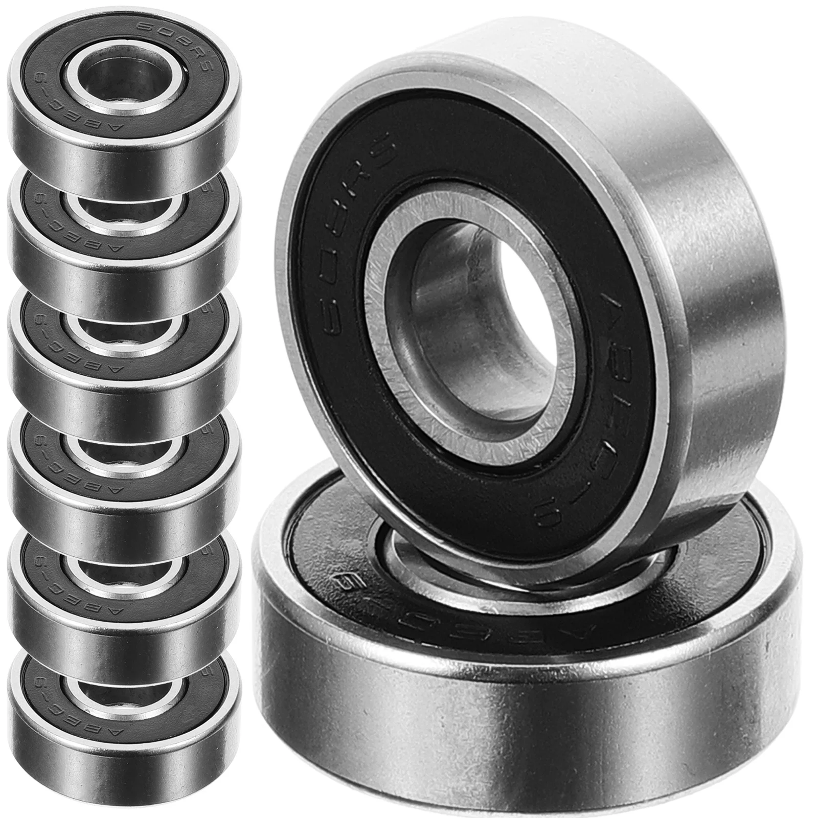 

8Pcs Skateboard Bearings Carbon Steel Stable Construction Low Friction Wheel Replacement for Skating Skateboard Bearings