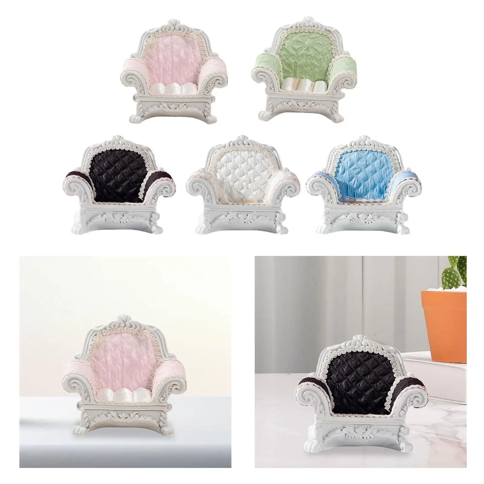 1/12 Dollhouse Single Sofa Miniature Model Furniture Accessories Fine