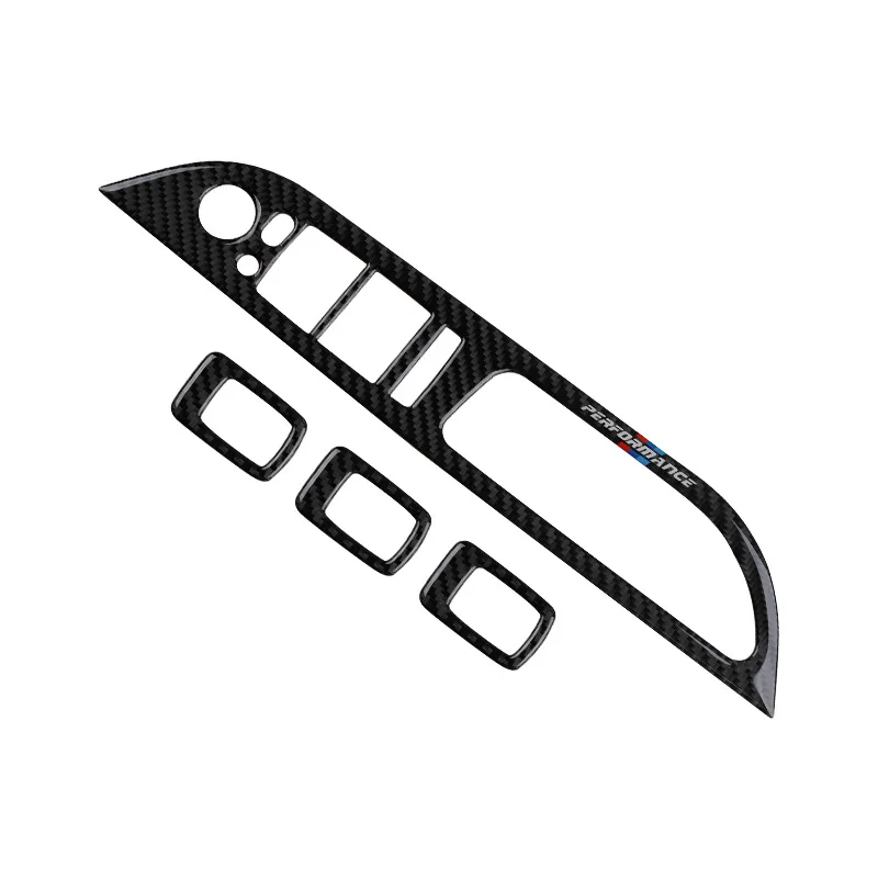 

Suitable for BMW BMW Old 5 Five Series E60 Carbon Fiber Window Lifting Panel Decoration Sticker Car Interior Modification