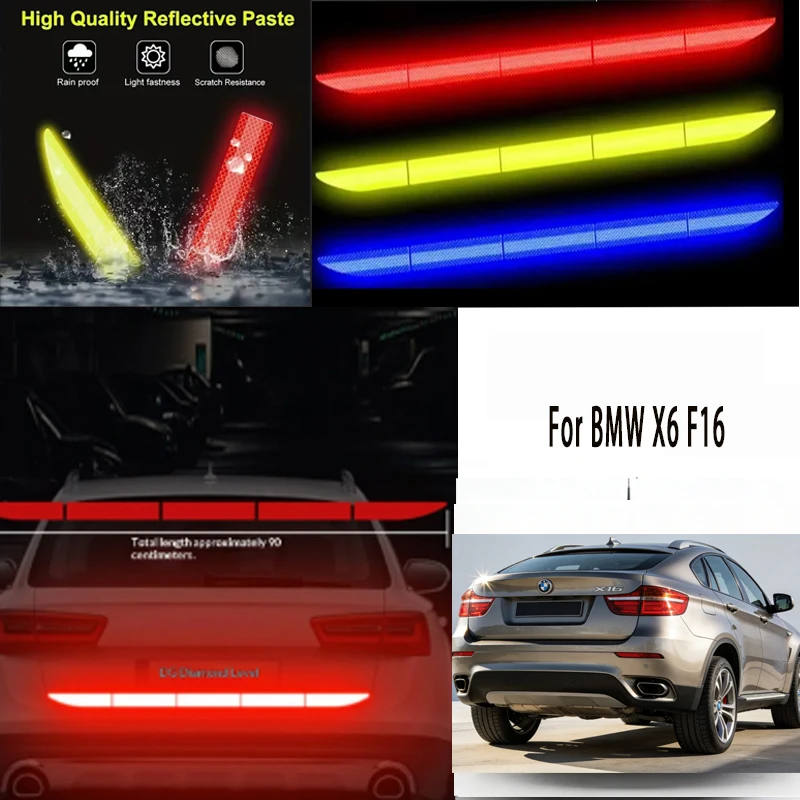 

For BMW X6 F16 1pcs Reflective Warning Safety Tape-Car Trunk Anti-Collision