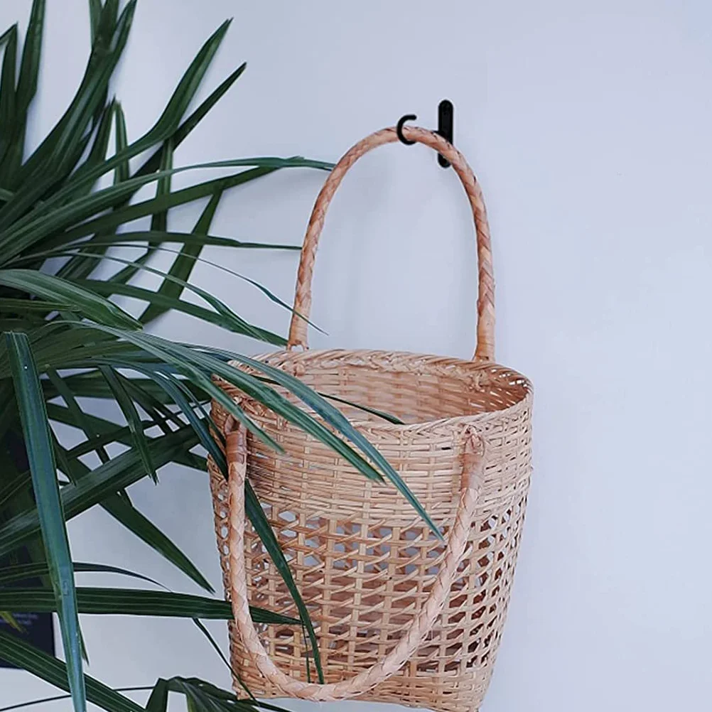 Juego de soportes de pared para plantas, decoración al aire libre, hierro, bolsa de ropa, cesta de flores, colgador, soporte colgante, ganchos de