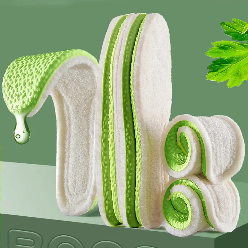 Warm Insoles for Shoes Winter Antibacterial and Deodorant Memory Foam Shoe Pads Women Men Breathable Sports Shoes Inner Sole image 5