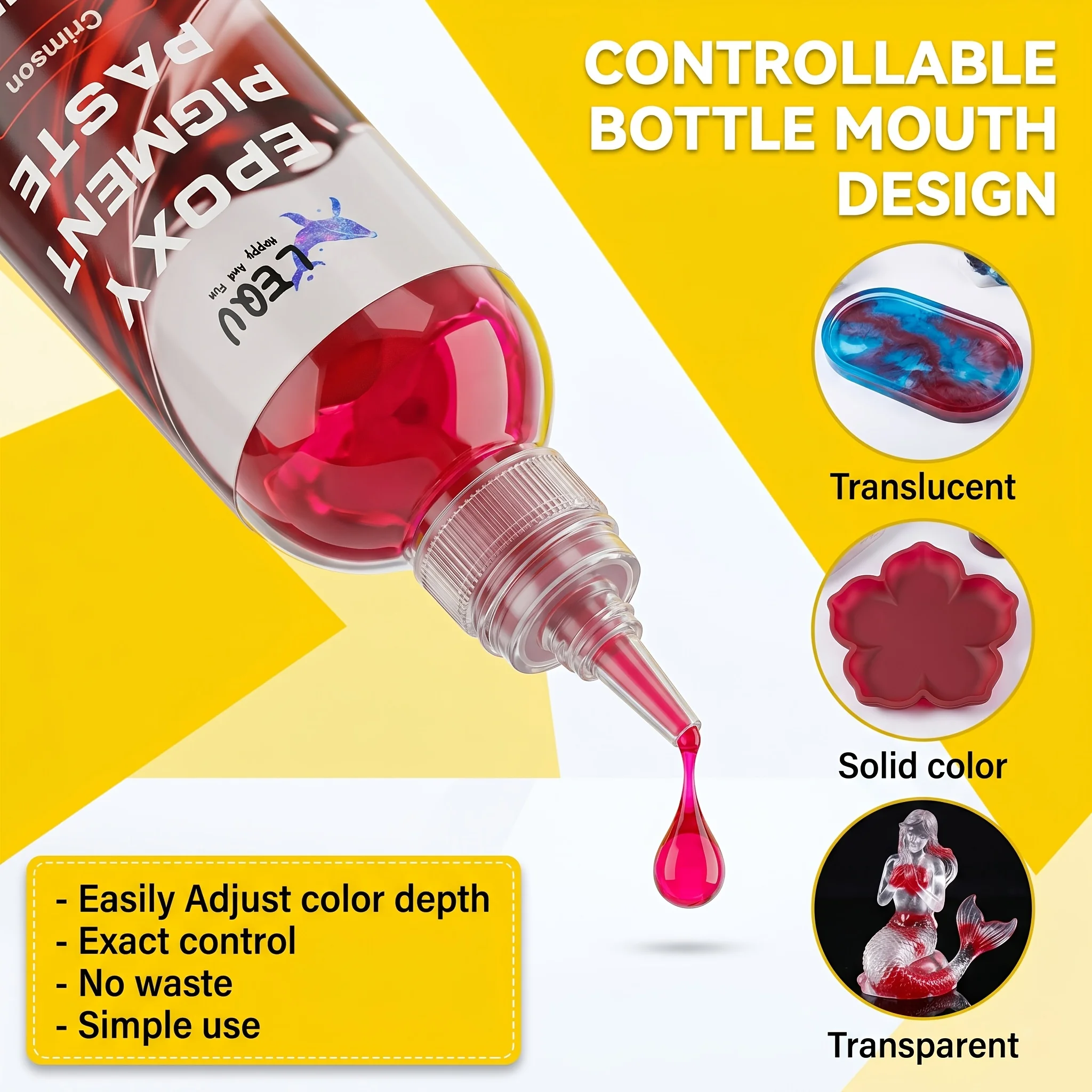 8 Color Epoxy Resin Pigment Paste 100mlHighConcentratedDyeUVResistantAntiYellowingTranslucentforResinCraftJewelry Coaster Making