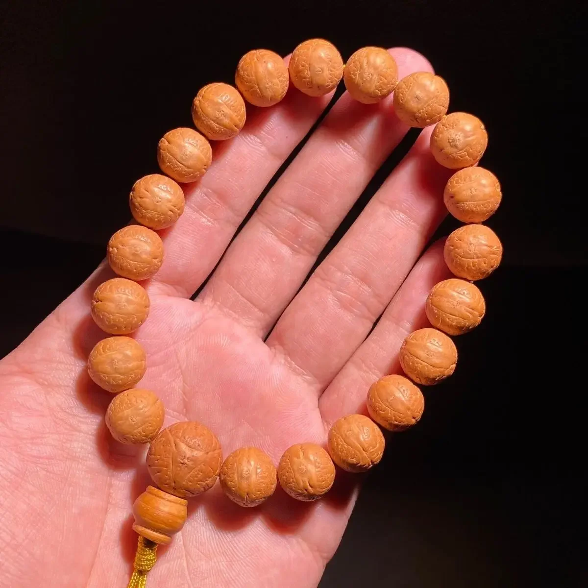 

Fine Jewelry Selection Natural Nepal 12mm Phoenix Eye Bodhi Bracelet Yellow Skin High Oil Luxury Hand String for Men and Women