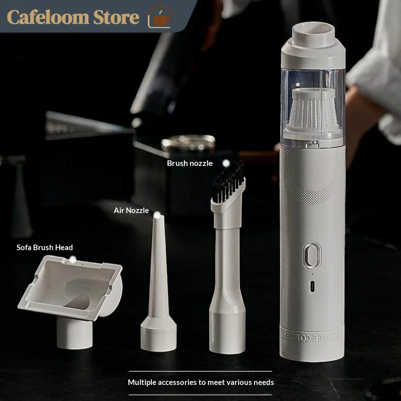 Coffee Concept Coffee Grinder Dust Vacuum Cleaner Andheld High Suction Coffee Powder Collector Coffee Dust Cleaning Tool