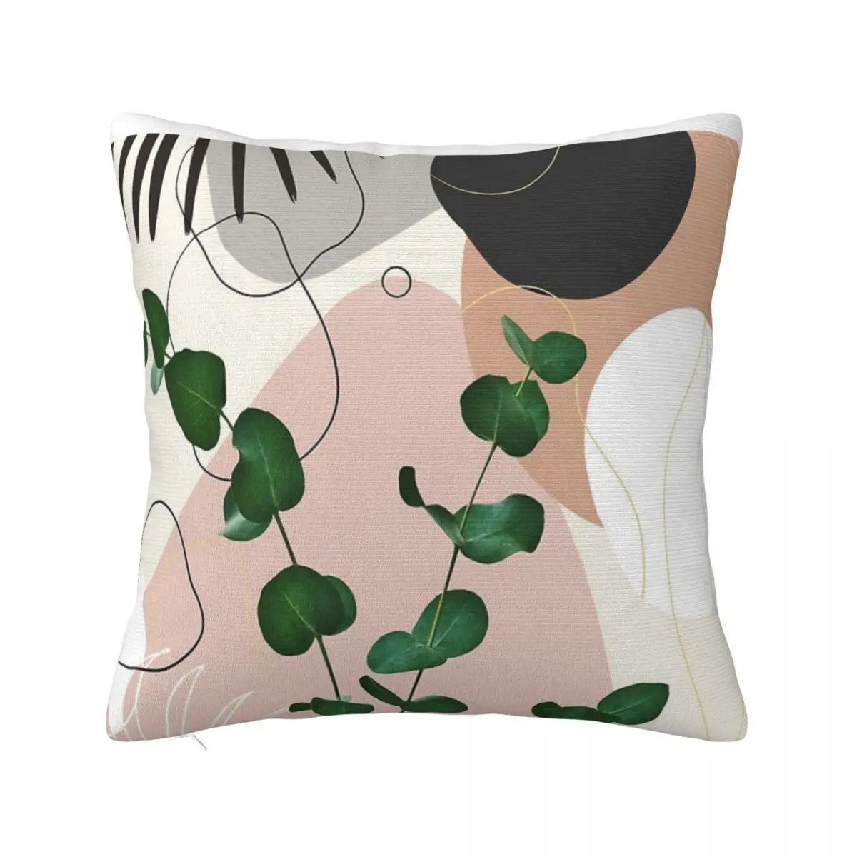 Eucalyptus Fan Palm Finesse 1 Tropical Cushions Pillows Cover Anime Body Pillow Case Pillow Case Pillow Cover