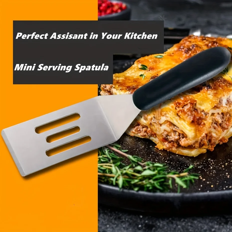 1pc, Mini Spatula, Stainless Steel Small Spatula For Restaurant Kitchen Use, Metal Spatula For Cooking Brownie, Cookie, Lasagna