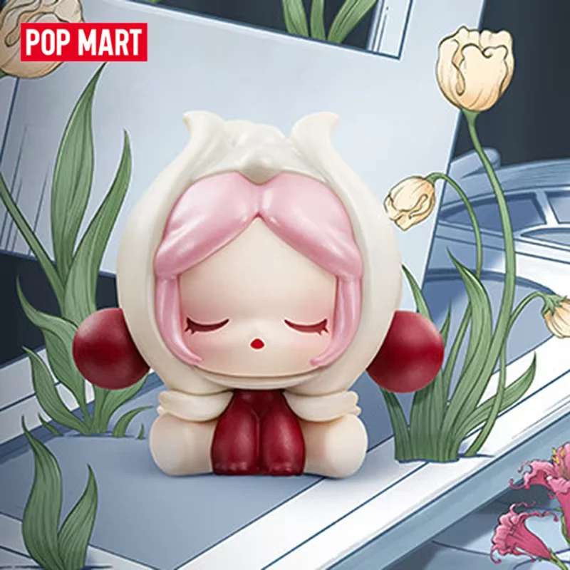 POP MART  POP BEAN SKULLPANDA Petals In Four Acts Series Blind Box Surprise Mystery Box Mistery Action Figure Home Desktop