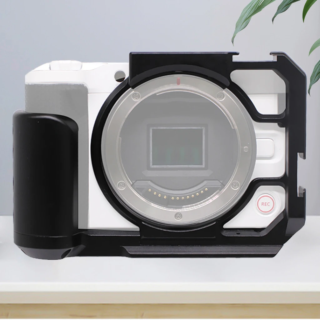 Kamerakäfig für Canon EOS R ILDC / R50V Kamera, passgenau für Arca Swiss Grundplatte, ARRI Cold Shoe Halterung, Video Film Rig Stabilisator – Detail 17