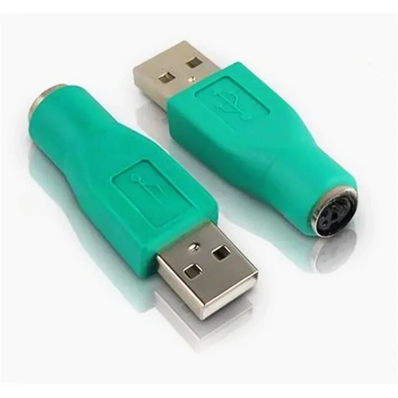 

USB To PS2 Green Adapter One Bag One Pack USB Male To 6Pin Female For Keyboard And Mouse Adapter usb connectors