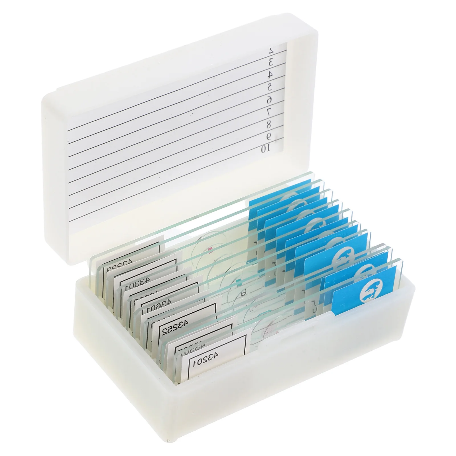

Microscope Sample Slides for Biological Teaching Biology Kit Transparent Laboratory Microbiology Students