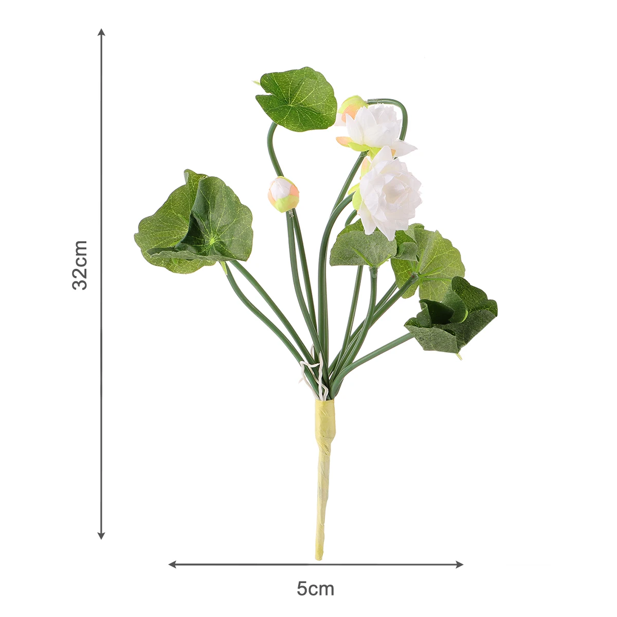 

2 Pcs Mini Lotus Faux Flower Artificial Hydrangea Fake White Flowers Arrangement Mother