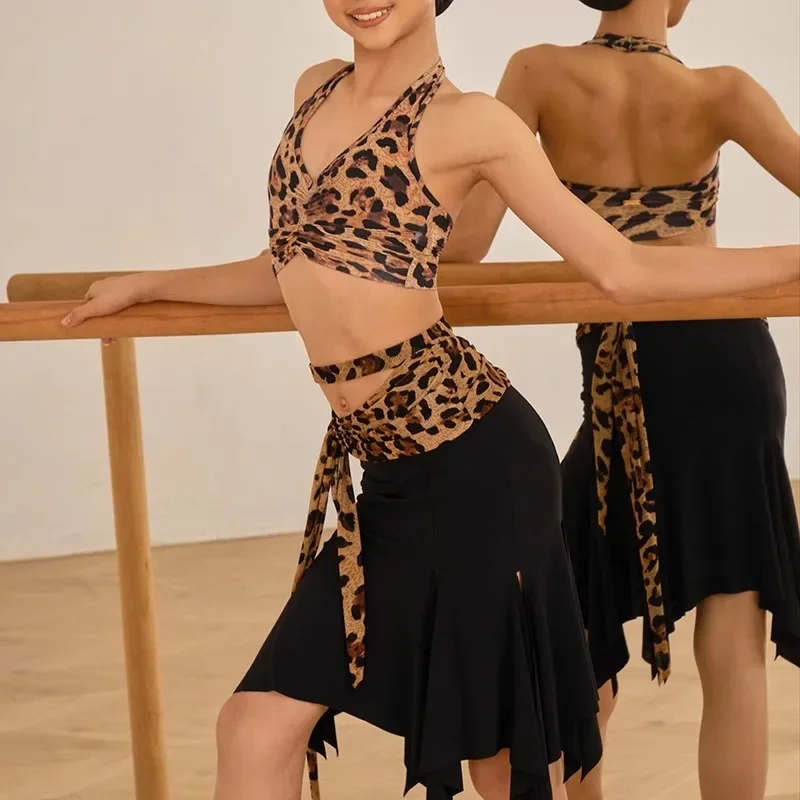 Aangepaste onregelmatige zoom rok voor meisjes Latin dans rok voor vrouwen zwart vestito latino americano donna dameskleding