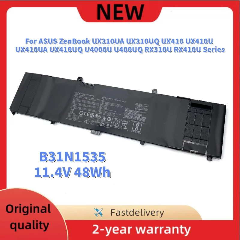 B31N1535 Laptop Battery For ASUS ZenBook UX310UA UX310UQ UX410 UX410U UX410UA UX410UQ U4000U U400UQ RX310U Series 3ICP7/60/80