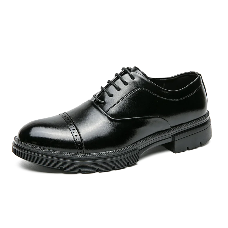 Brogues Wedding Shoes For Men Loafers British Style Men\'s Dress Shoes High Quality Formal Leather Business Social Shoes Male New