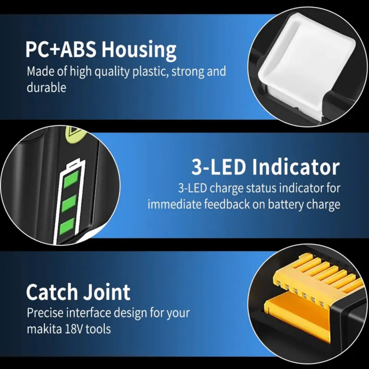 1 PACK 8.0Ah 18V แบตเตอรี่ลิเธียมไอออนแบบชาร์จไฟได้,ใช้งานร่วมกับเครื่องมือไฟฟ้าไร้สาย Makita,ไฟ LED,