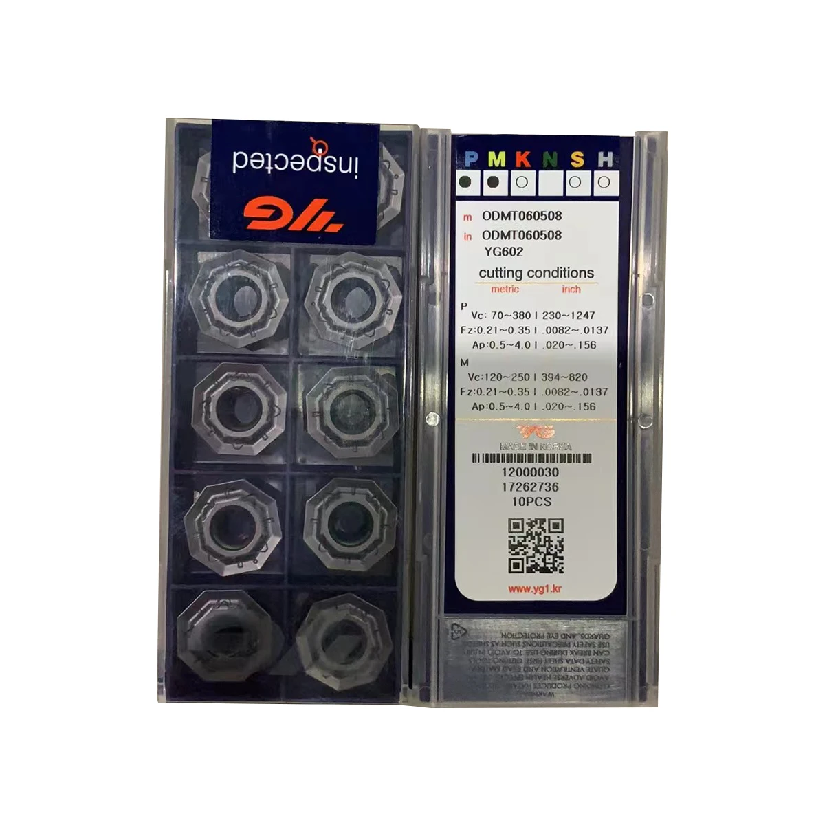

100% Original ODMT ODMT06 ODMT0605 ODMT060508 YG602 Milling Insert