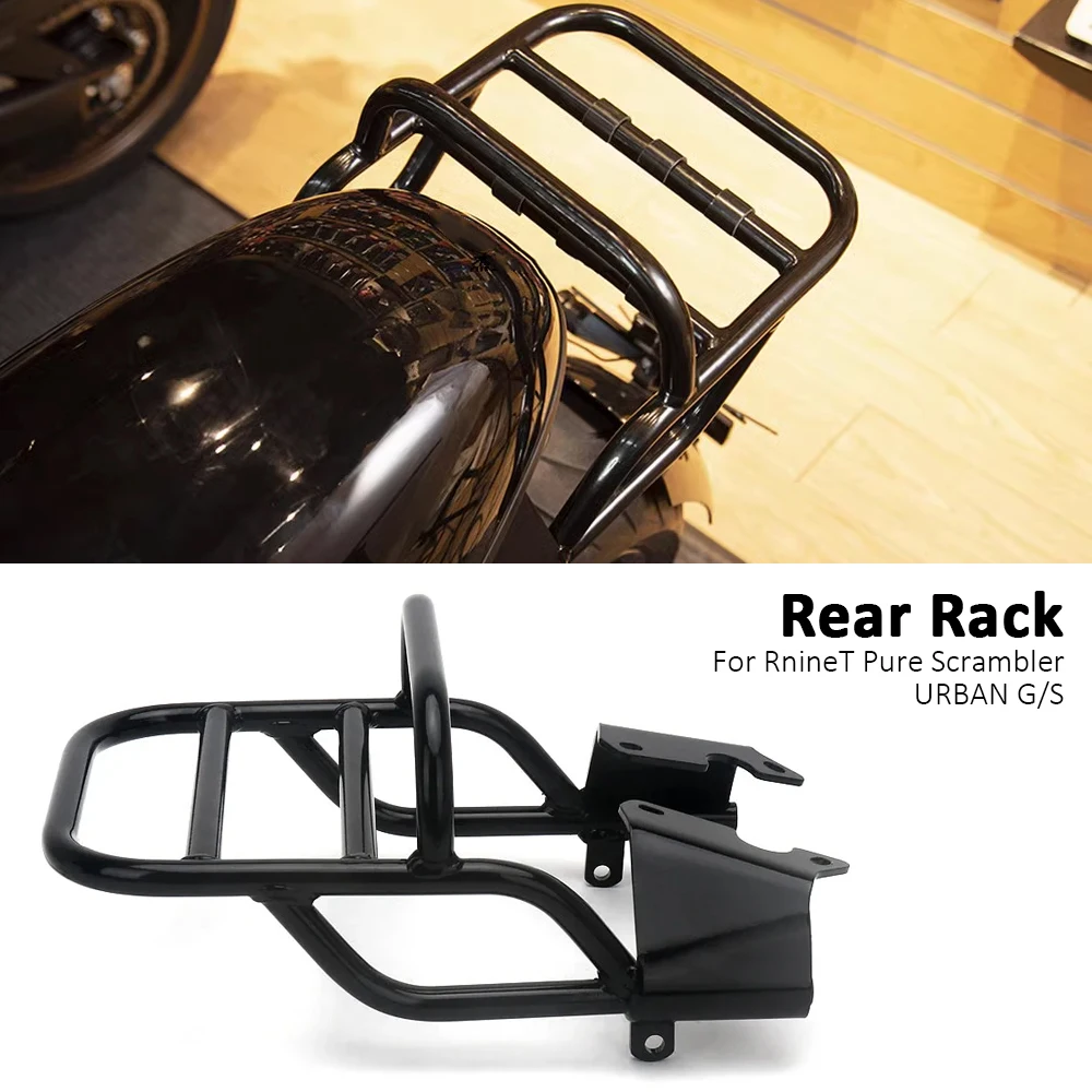 Motorcycle Accessories Rear Luggage Rack Cargo Rack Black For BMW R9T R NineT RNINET Scrambler RnineT Urban G/S R NINE T Pure