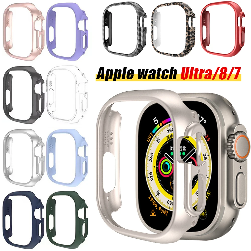 

Case for Apple Watch Series 8Ultra 49mm Protective Bumper Hard PC Matte Frame Protector Case for iwatch Series7/8 41mm45mm Cover