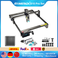 ATOMSTACK A10 S10 Pro CNC Laser Engraving Cutting Machine 10W Optical Power 410*400mm Offline Engraving Metal Wood Acrylic