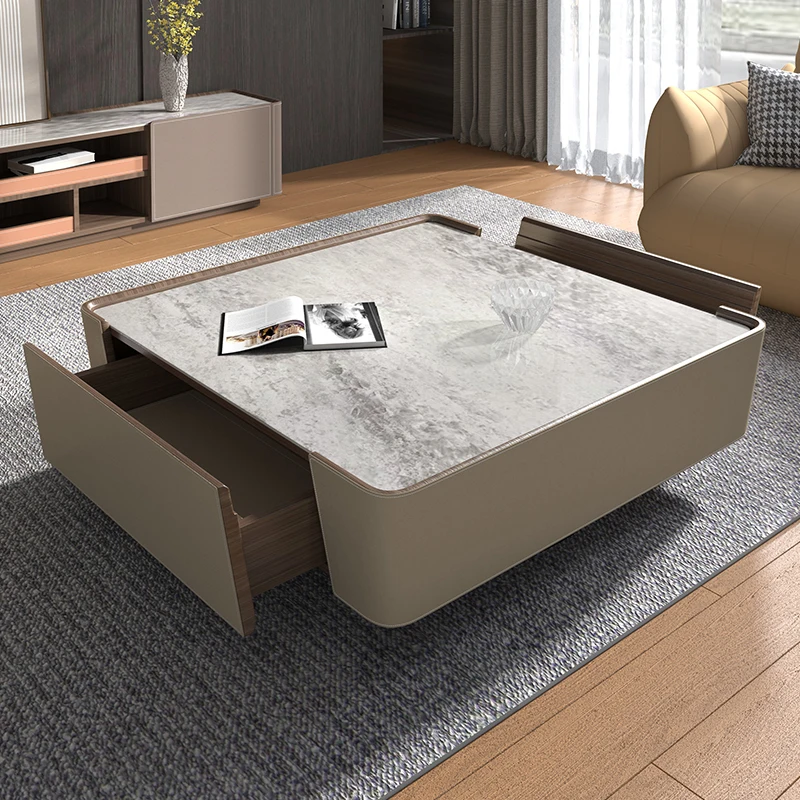 Unique Luxury Coffee Tables Storage Aesthetic Premium Modern Coffee Tables Book Design Mesas De Centro Para Sala Home Furniture