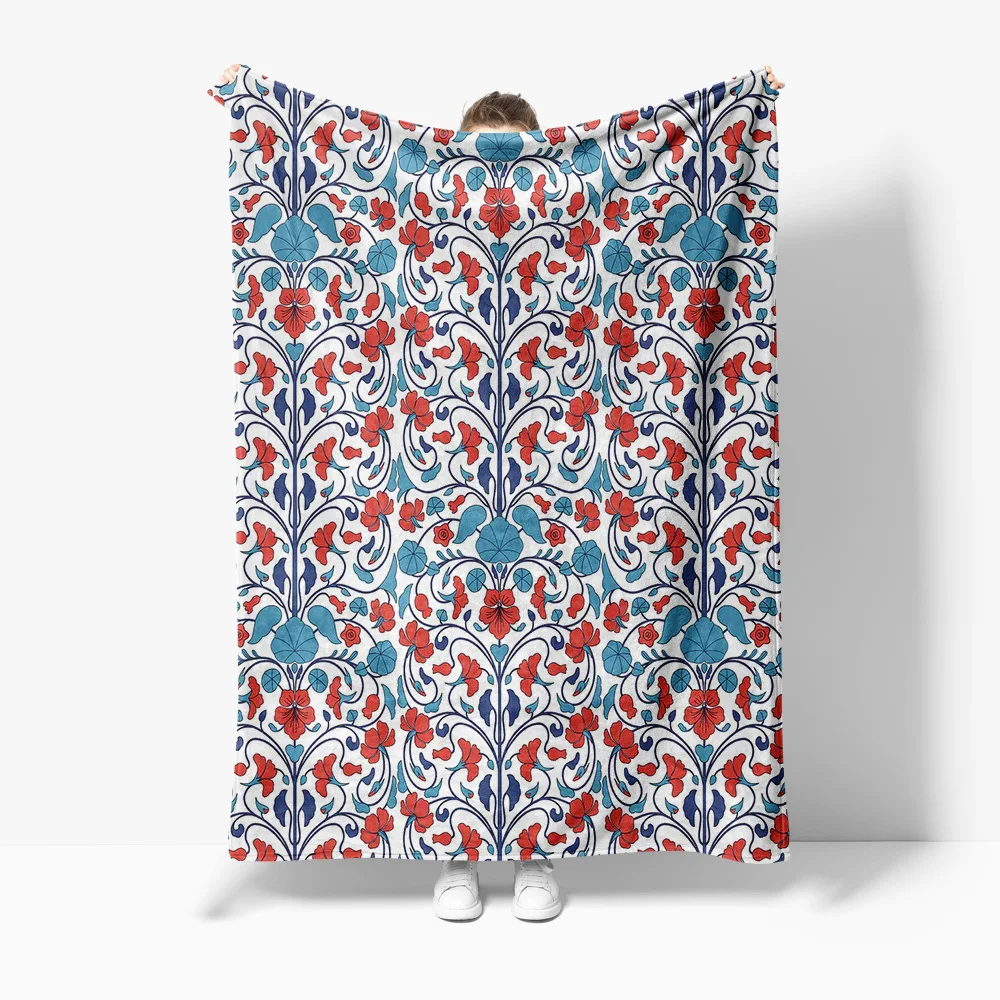 

Красное одеяло с цветочным узором, мягкое уютное одеяло, постельное белье, декоративное одеяло для дивана, подарок