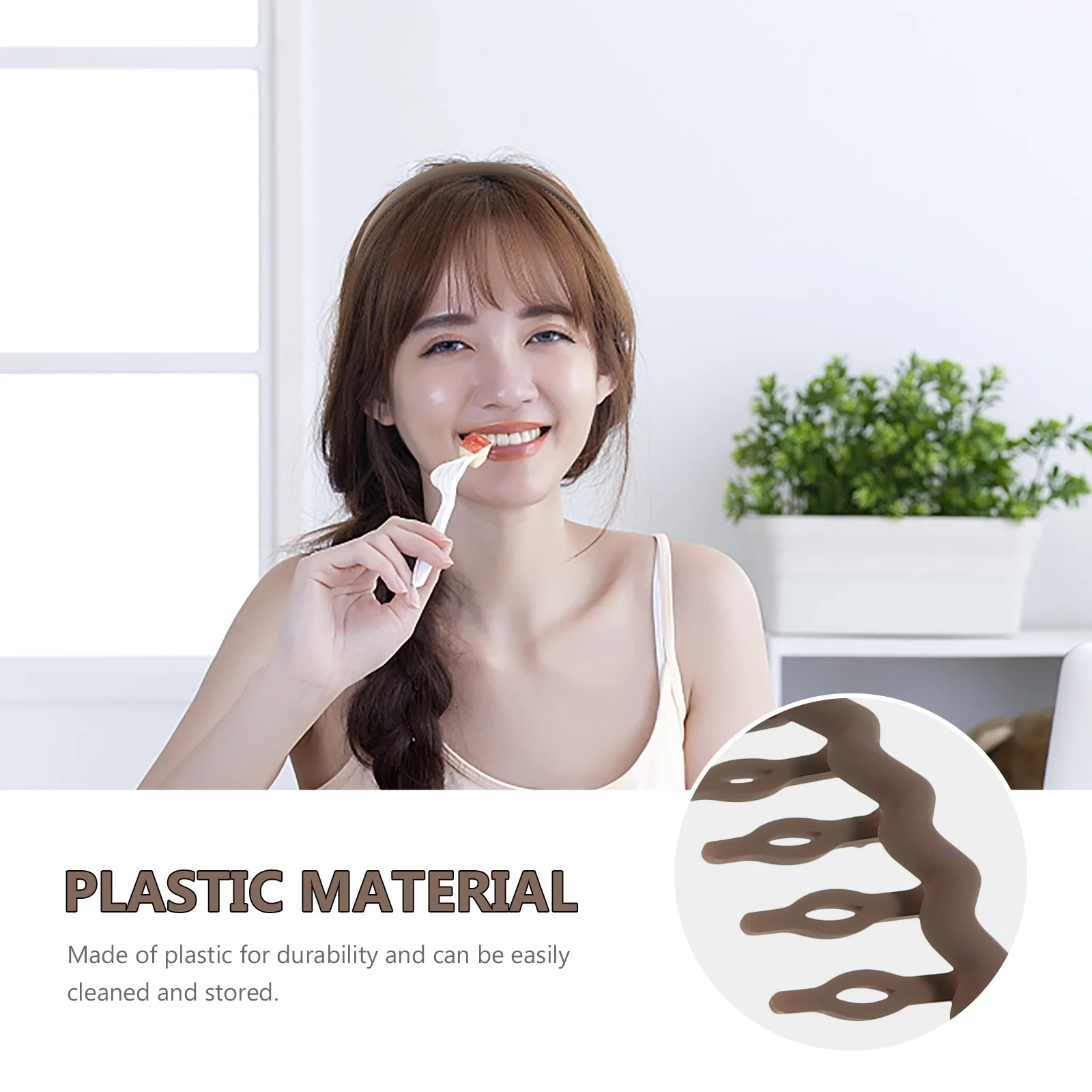 

5Pcs Non Slip Hairbands Women Face Wash Headbands Flexible Plastic Head Bands Anti Slip Fashion Accessories for Teens Women