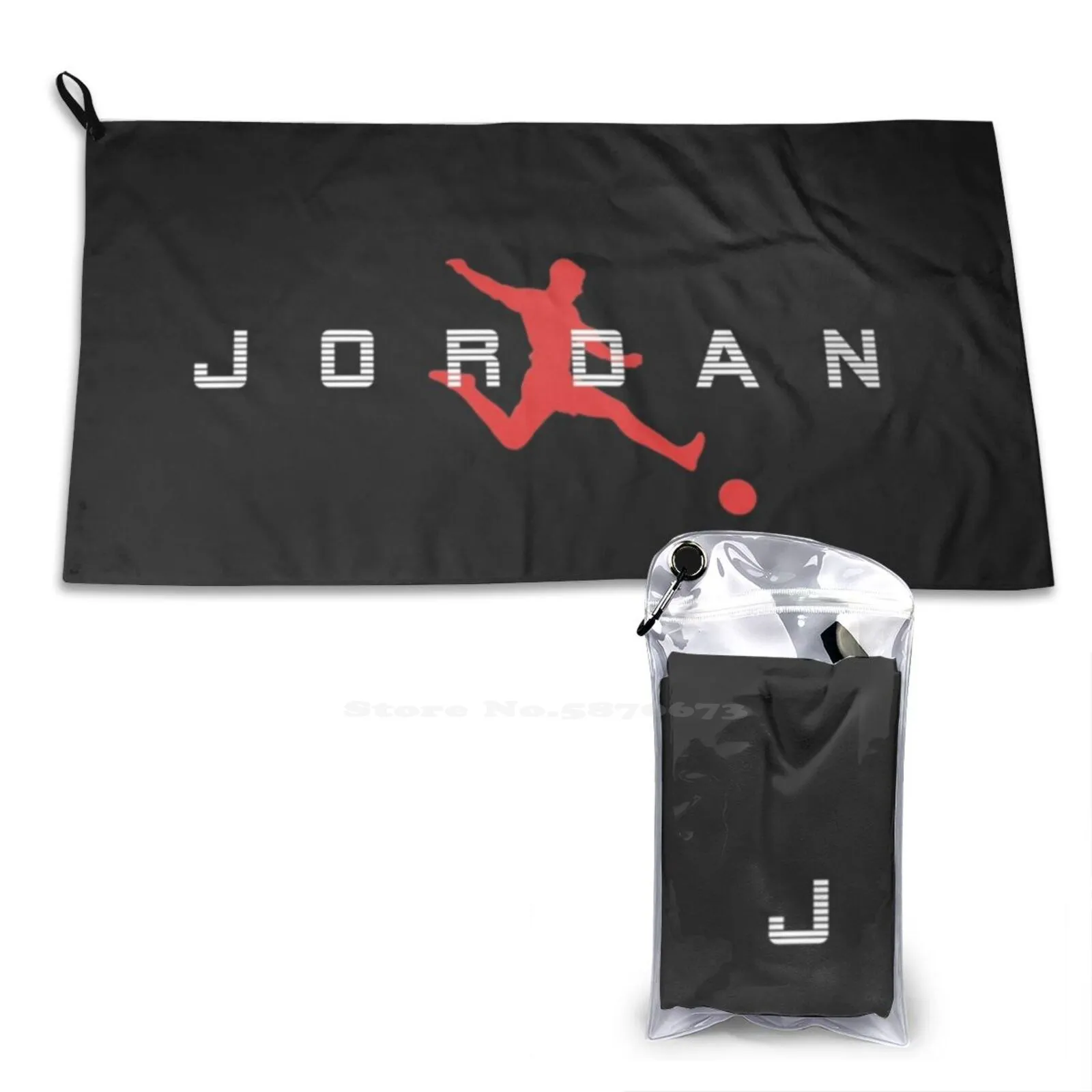 Custom Soft Bathroom Towels Home Outdoor Athletics Footballer Legend Mj Basketball Bulls Michael Retro Retro Michael