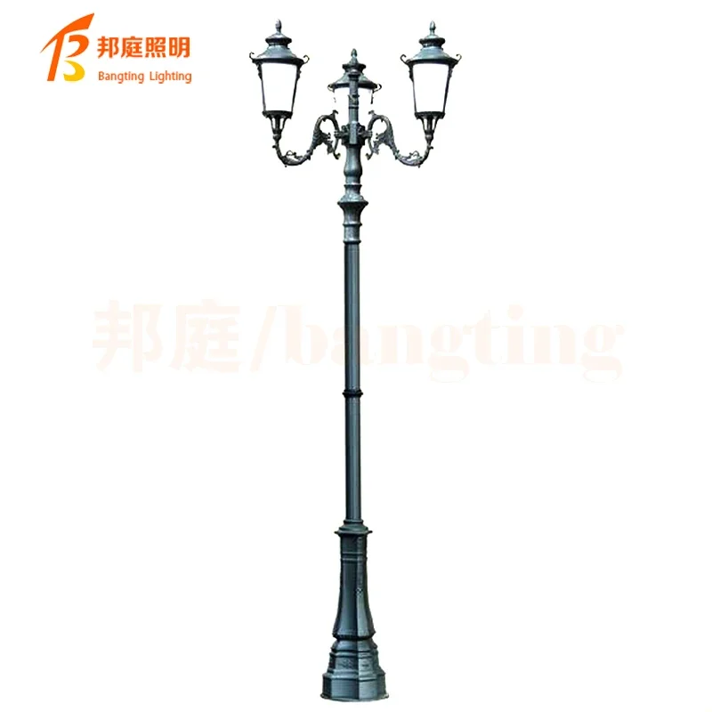 European Style Lawn Waterproof Garden Lamp High Pole Villa Outdoor Courtyard Garden Lighting