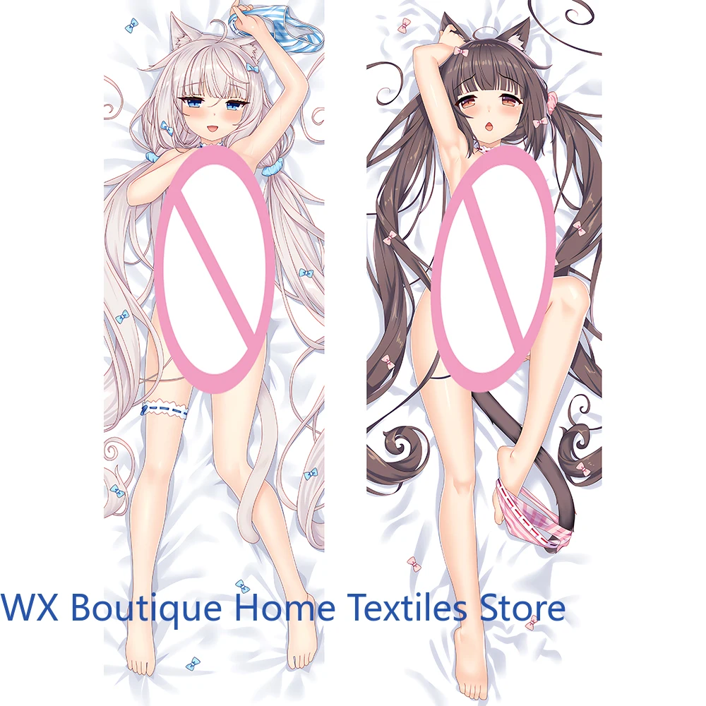 

Anime NEKOPARA Chocola Vanilla Pillow Dakimakura Cover Otaku Sleeping Pillow Cushion Covers