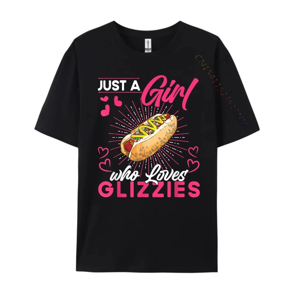 Just A Girl That Loves Glizzies Funny Big Glizzy Gobbler White Graphic Tee Funny Gifts Gift