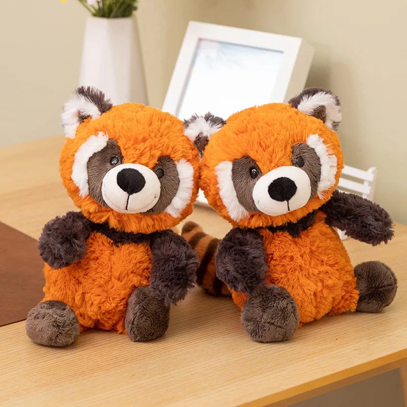 

New 25CM Cute Cartoon Raccoon Panda Plush Toys Soft Stuffed Animals Pillow Hugging Plushie Gift for Birthday Halloween Xmas
