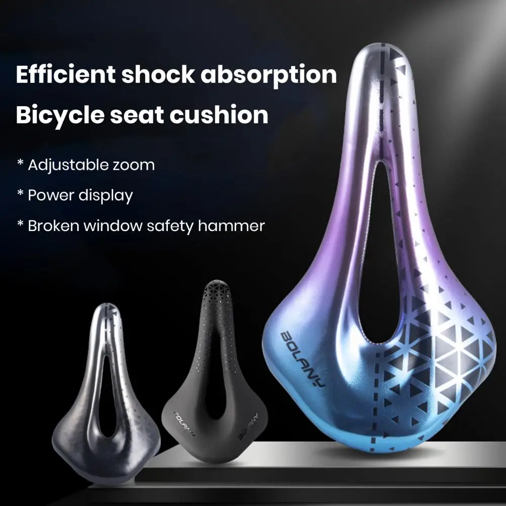 

Ultralight Bike Saddle MTB Mountain Road Bike Seat PU Leather Gel Filled Cycling Cushion Comfortable Shockproof Bicycle Saddle