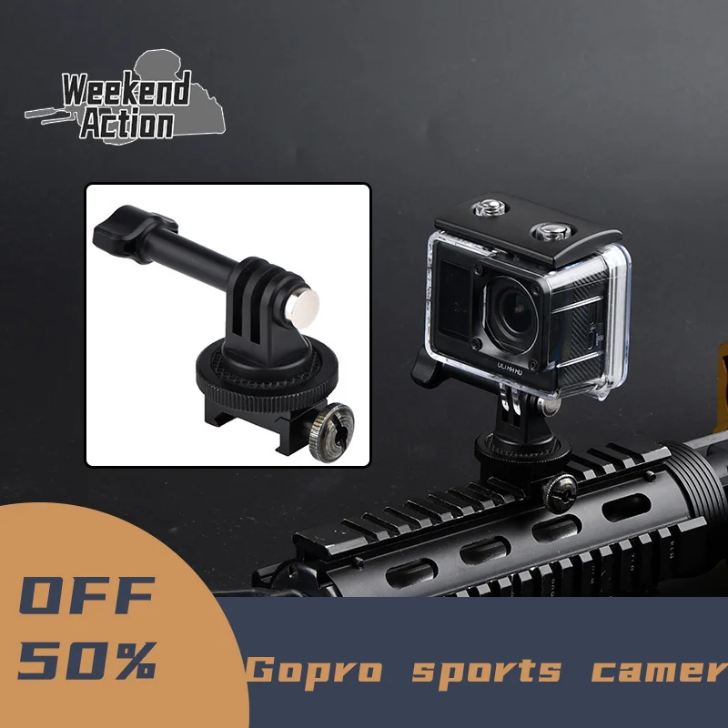 

WADSN Gopro sports camera Mount For 20mm Picatinny Rail Hunting Airsoft Accessories gun first person shooting Youtube video