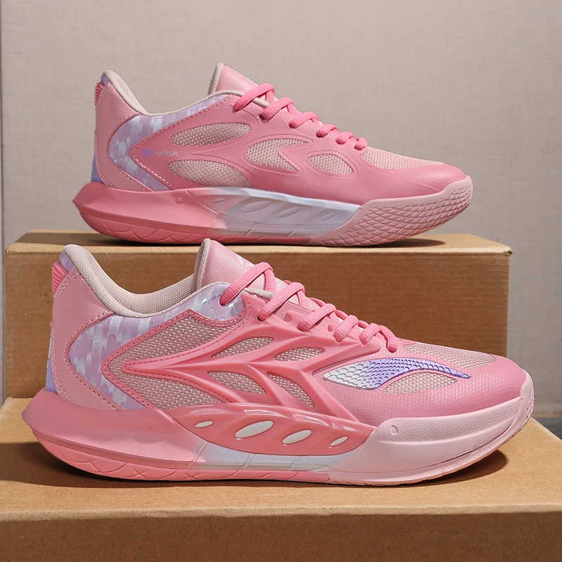 

New Basketball Shoes for Boys, Non-Slip, Wear-Resistant, Practical, Frictional, with Sound, Youth and Children's Basketball Shoe